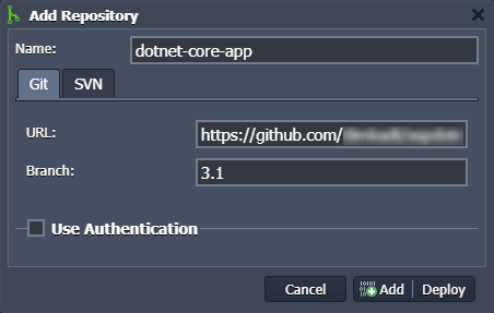 .NET Core Uygulama Ekleme